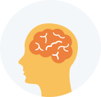 Traumatic brain injury icon