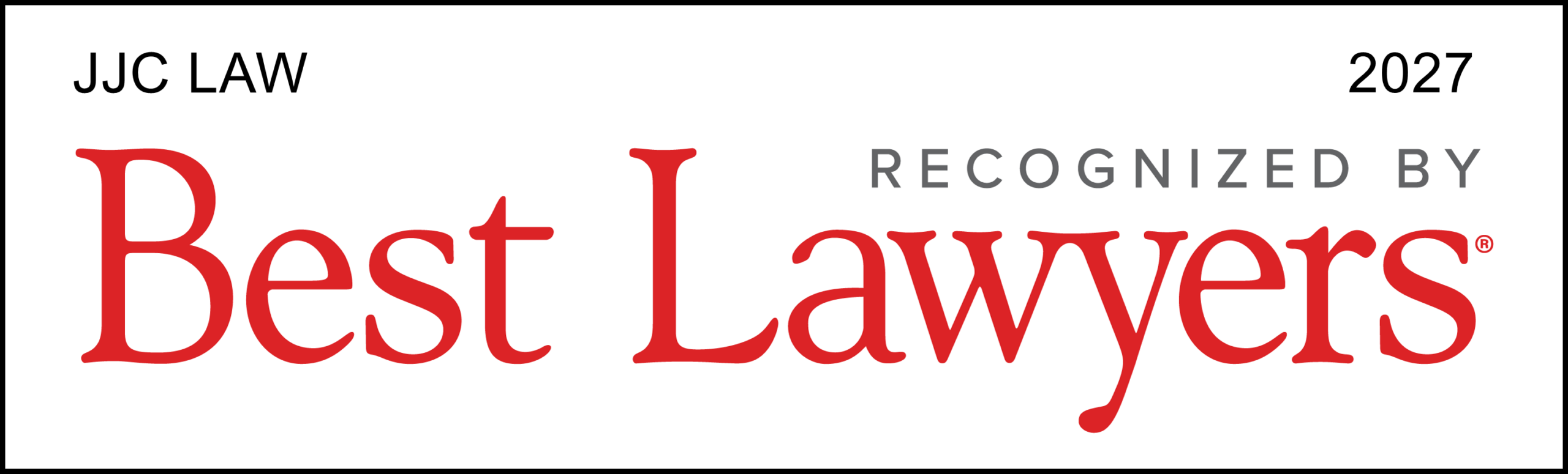 Best lawyers 2027 badge